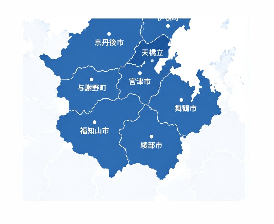 天橋立エリア対応マップ
