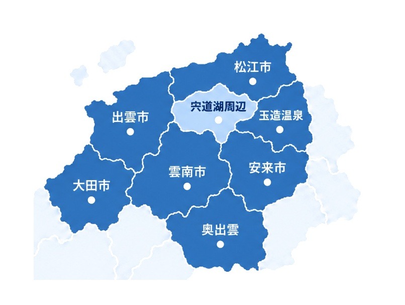 出雲エリア対応マップ