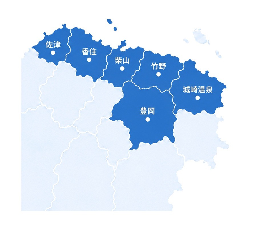 城崎温泉エリア対応マップ