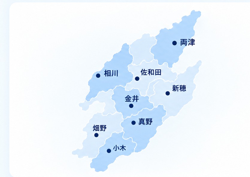 佐渡エリア対応マップ