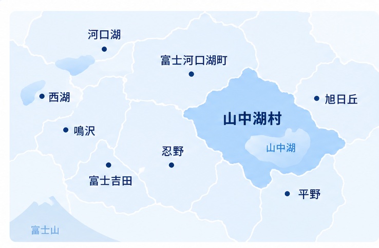 山中湖エリア対応マップ